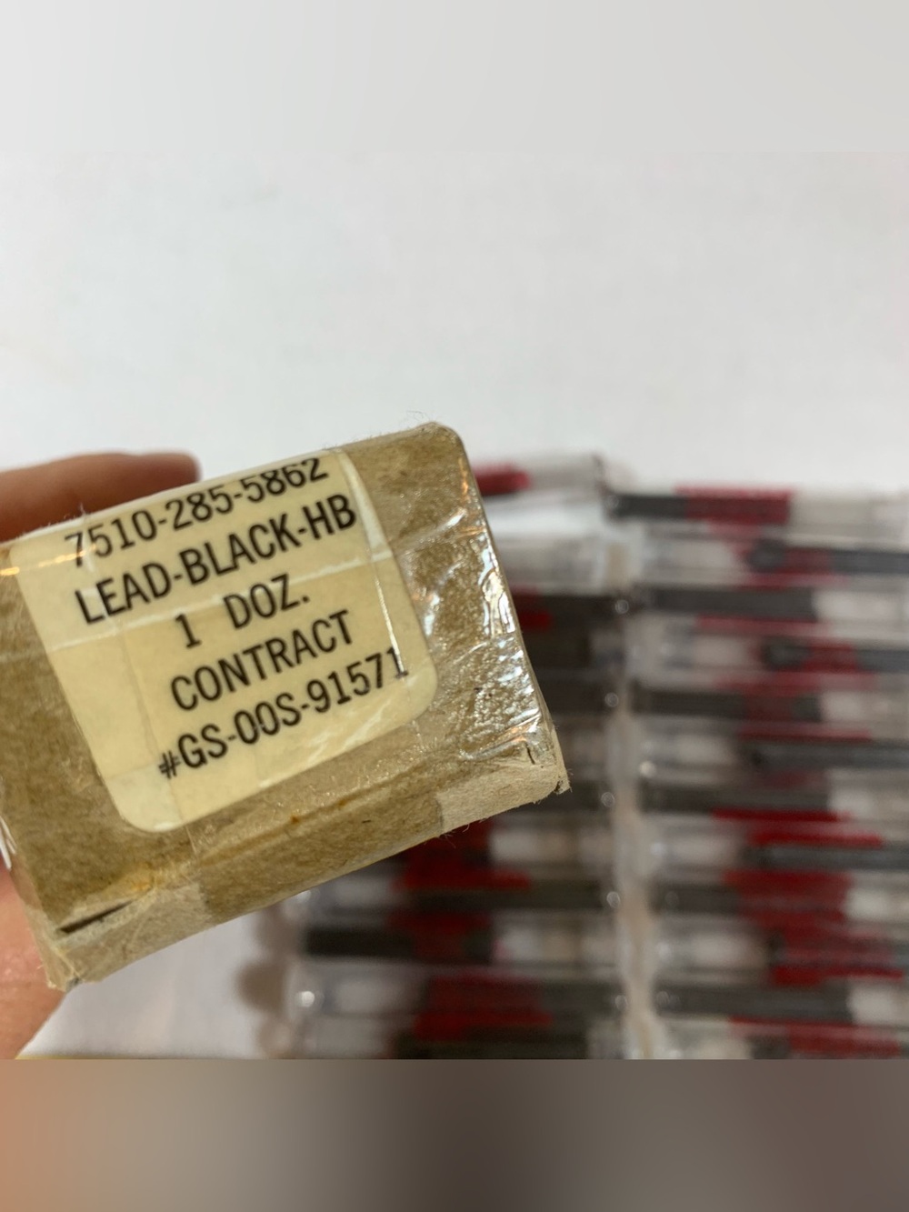 Vintage NOS Wearever Drafting Pencil Lead 24 Refills Black HB 0.46 7510-285-5862